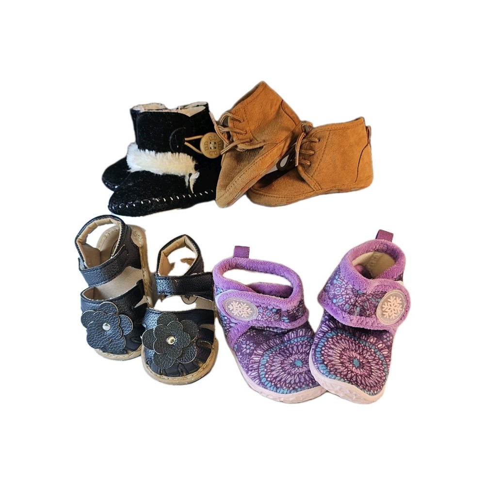 Infant/Toddler Lot Of Baby Girl Shoes/ Sandals/Boots